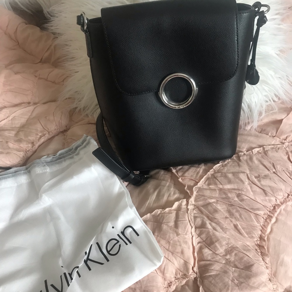 Calvin Klein Reese Mercury backpack purse